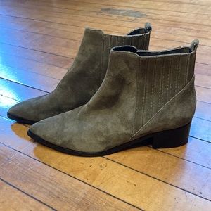 Marc Fisher Suede Yale Pointy Toe Chelsea Boot